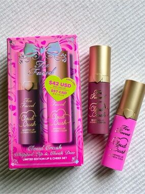 Too Faced Cloud Crush Whipped Lip & Cheek Duo Makeup Gift Set